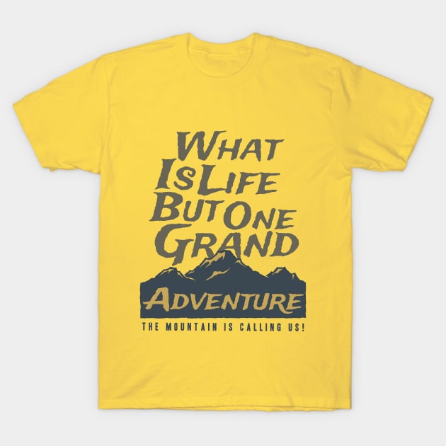 Life is a Grand Adventure T-Shirt by RadCoolguy